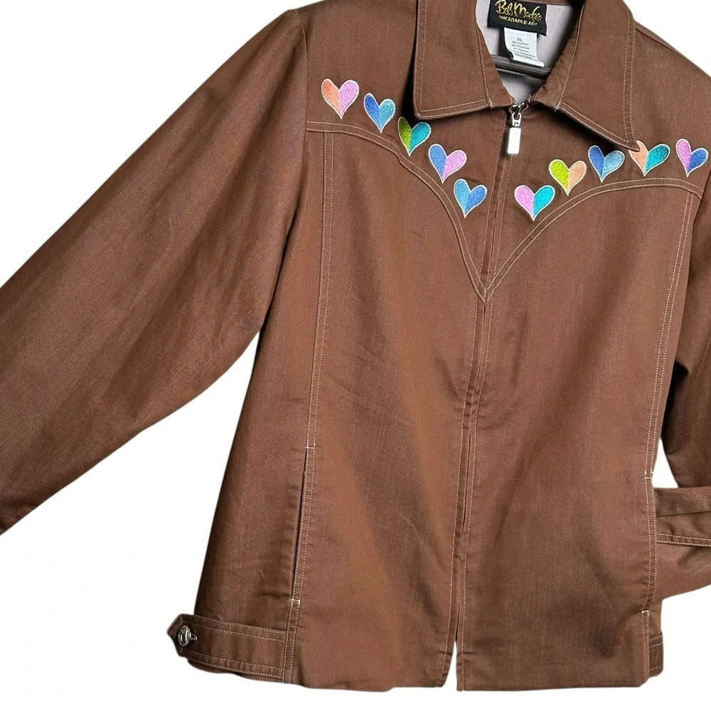 Bob Mackie Wearable Art Women's XL Matching Set Embroidered Jacket Pants Wetern - Picture 15 of 15